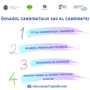 Concursul de selectare a componenței Consiliului Național al Elevilor din învățământul profesional tehnic (CNE ÎPT)